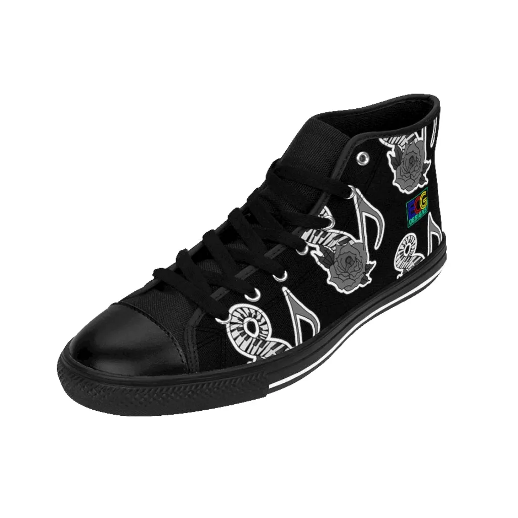 Musical Rose Women's High-top Sneakers