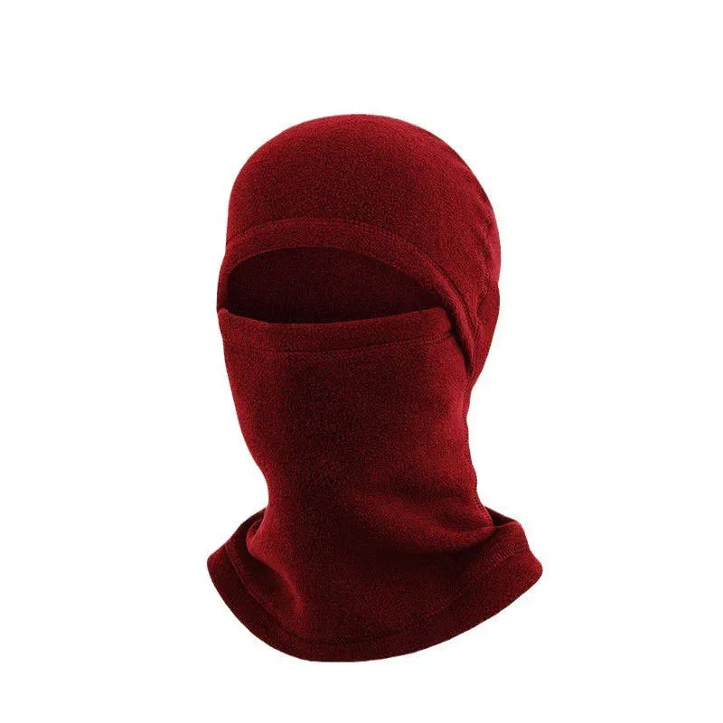 New Winter Outdoor Balaclavas Warm Fleece Cycling Hat Thermal Face Mask Beanies Caps Ski Cycling Headwear Neck Warmer