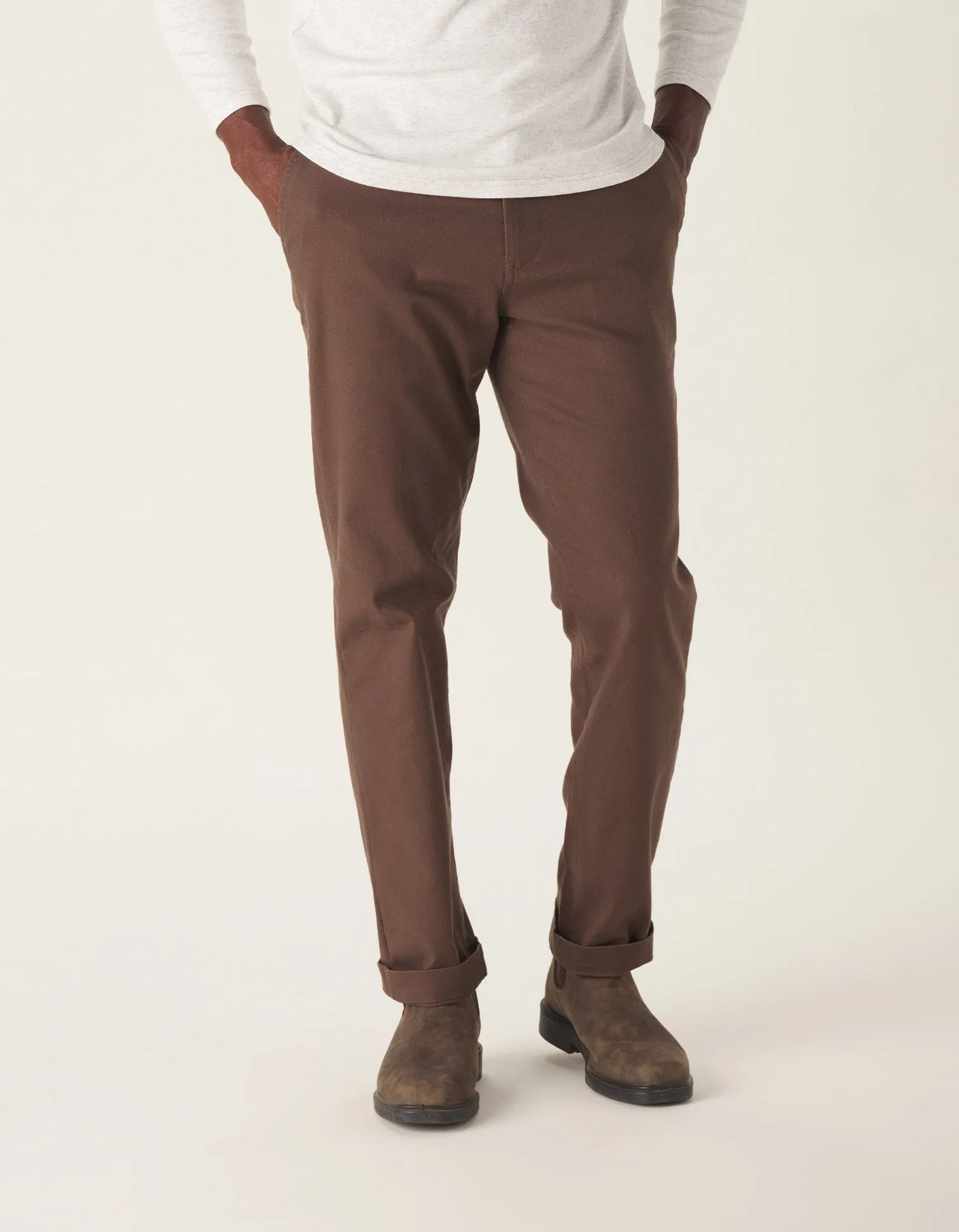 Normal Stretch Canvas Pant in Brown Canvas