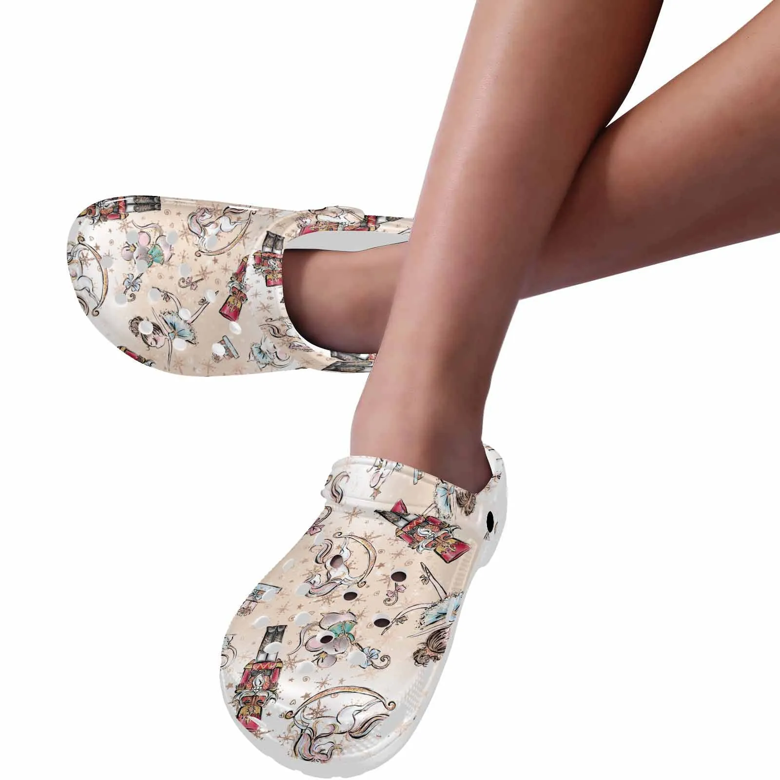 Nutcracker  Custom Print Adults Clogs