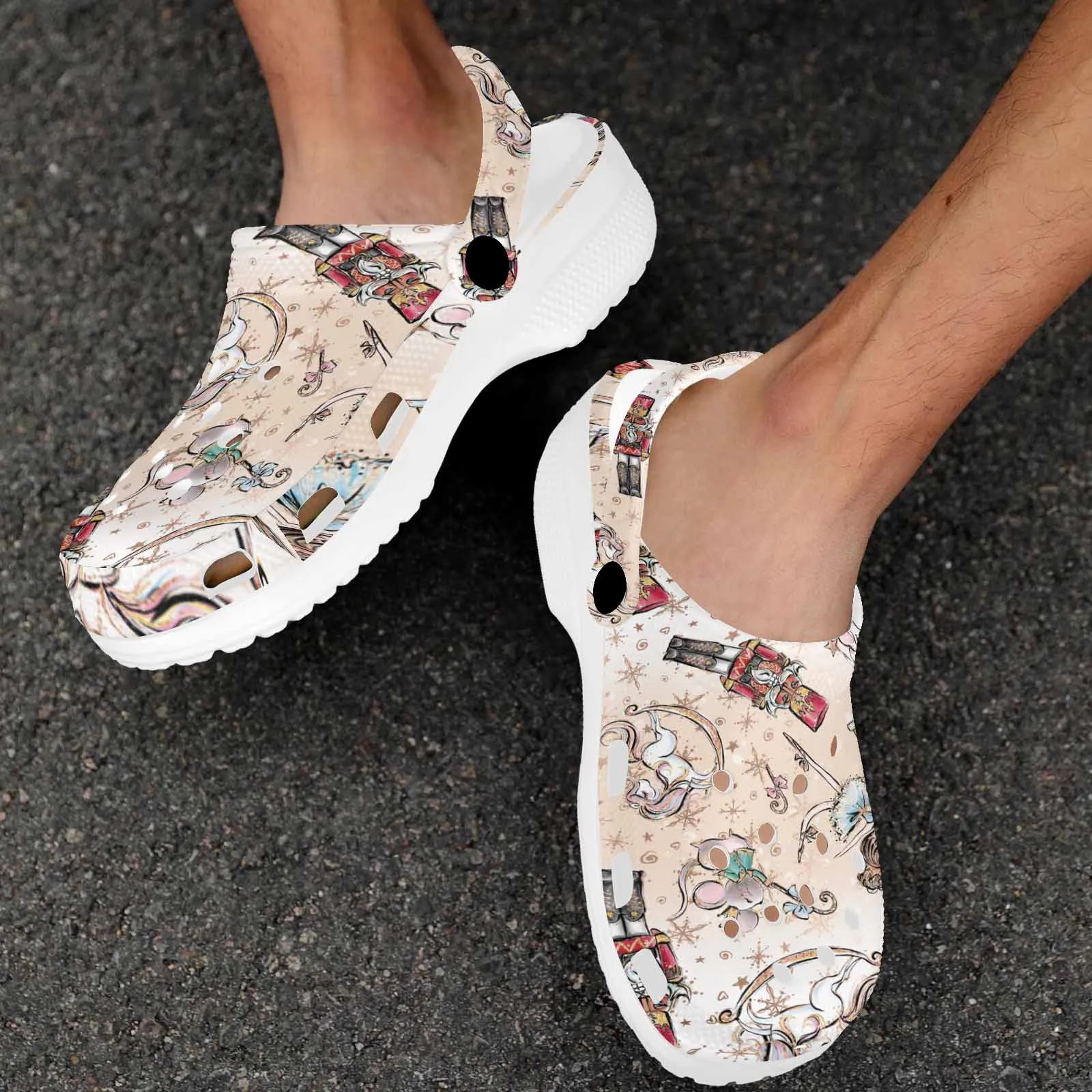 Nutcracker  Custom Print Adults Clogs