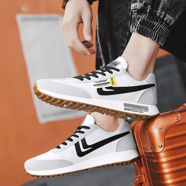 OB Light Lace-up Outdoor Leather Sneakers