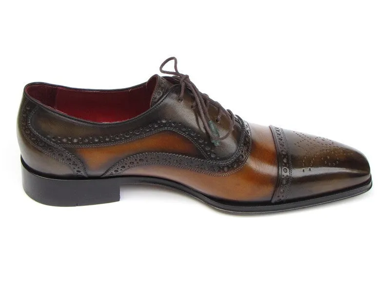 Paul Parkman Men's Hand-Painted Captoe Oxfords