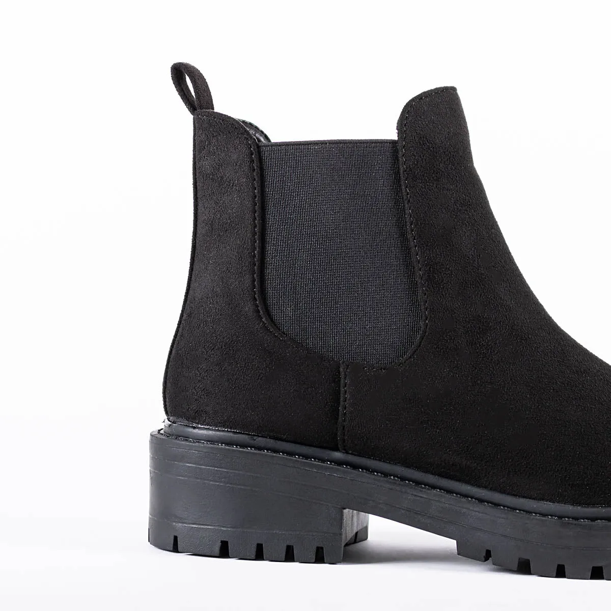 RAID Radar Chunky Boot in Black Suede