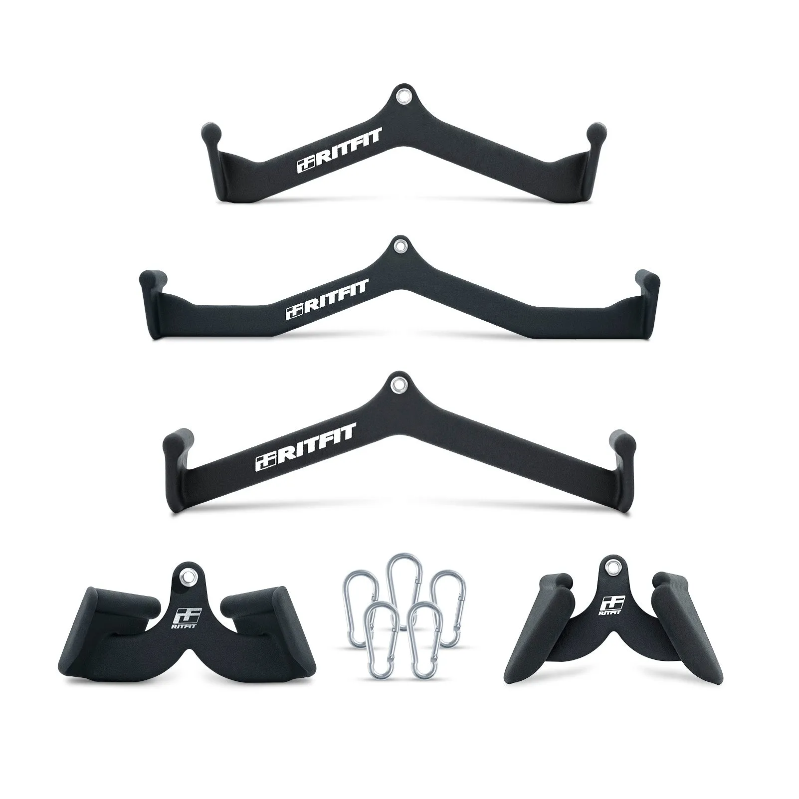 RitFit 5pcs Lat Pulldown Bar Combo