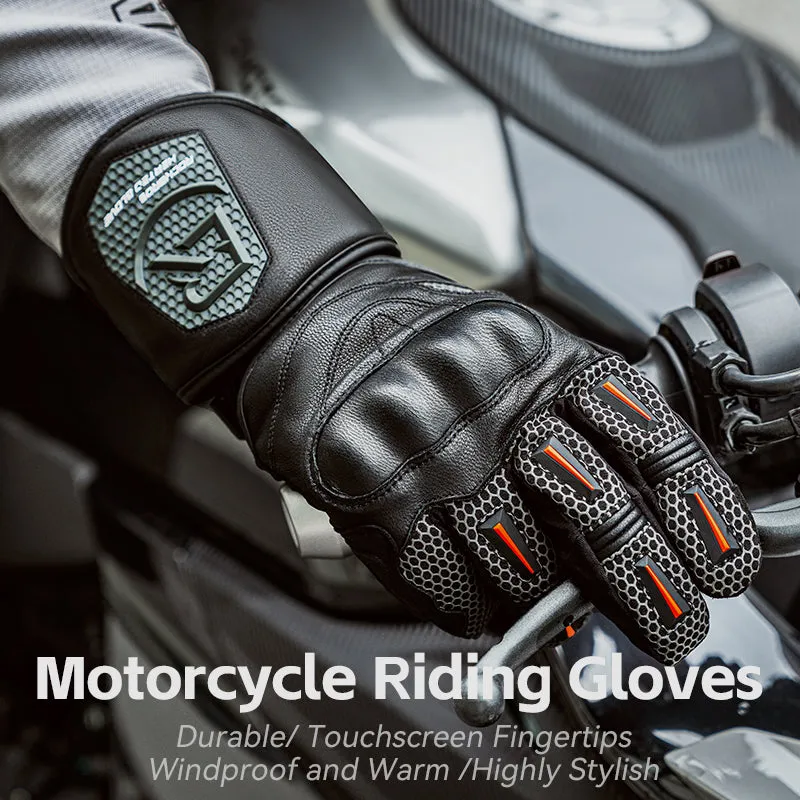 ROCKBROS Cold Weather Warm Motorcycle Winter Gloves for Men with Touchscreen