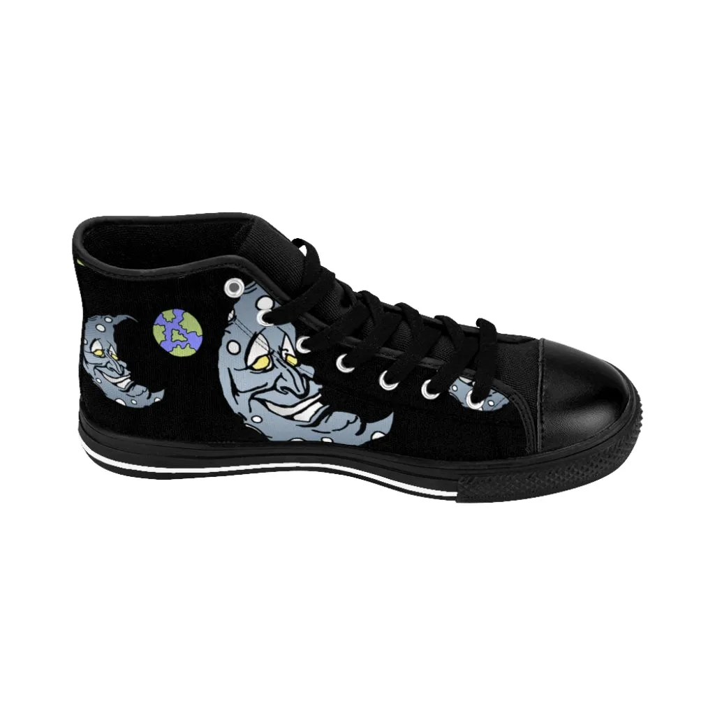 Silver Moon Men's High-top Sneakers