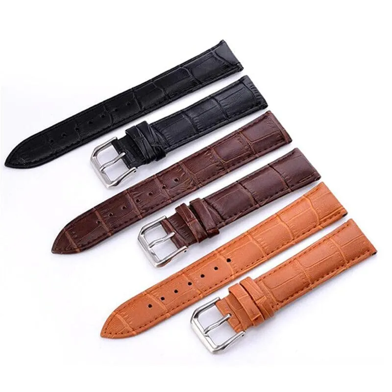 Snakeskin Leather Watch Straps Compatible with the Xiaomi Amazfit Smart Watch, Smart Watch 2