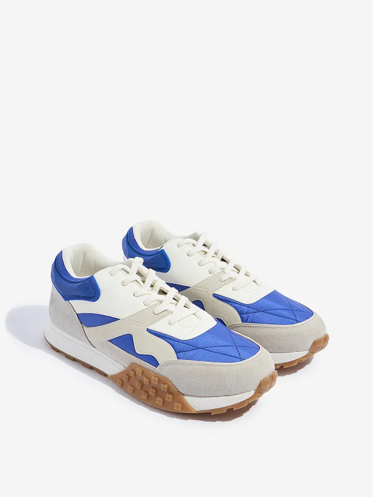 SOLEPLAY Blue Colour-Block Sneakers