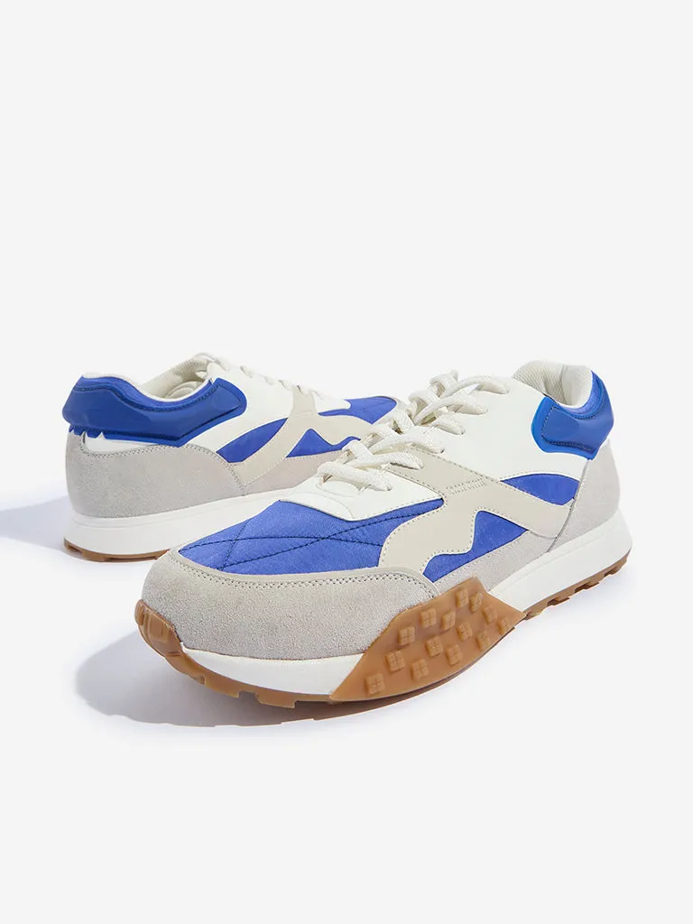 SOLEPLAY Blue Colour-Block Sneakers