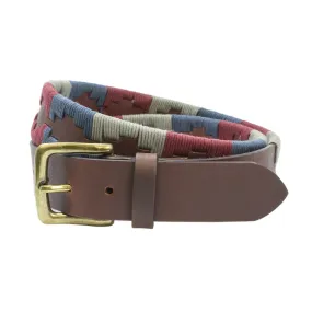 Sophos 845600 Guatamalen Belt - Navy/Grey/Burgundy