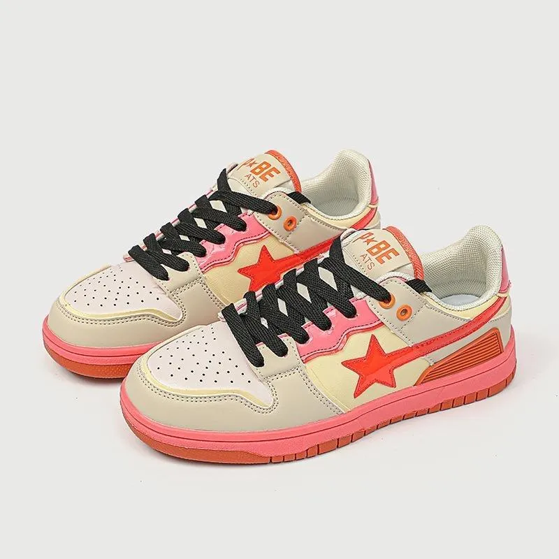 Star Embroidered Multicolor Sneakers