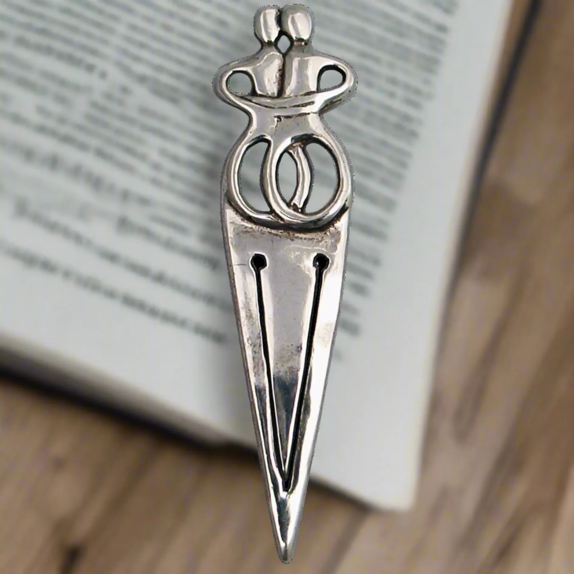 The Lovers Bookmark in Sterling Silver (PH-05)