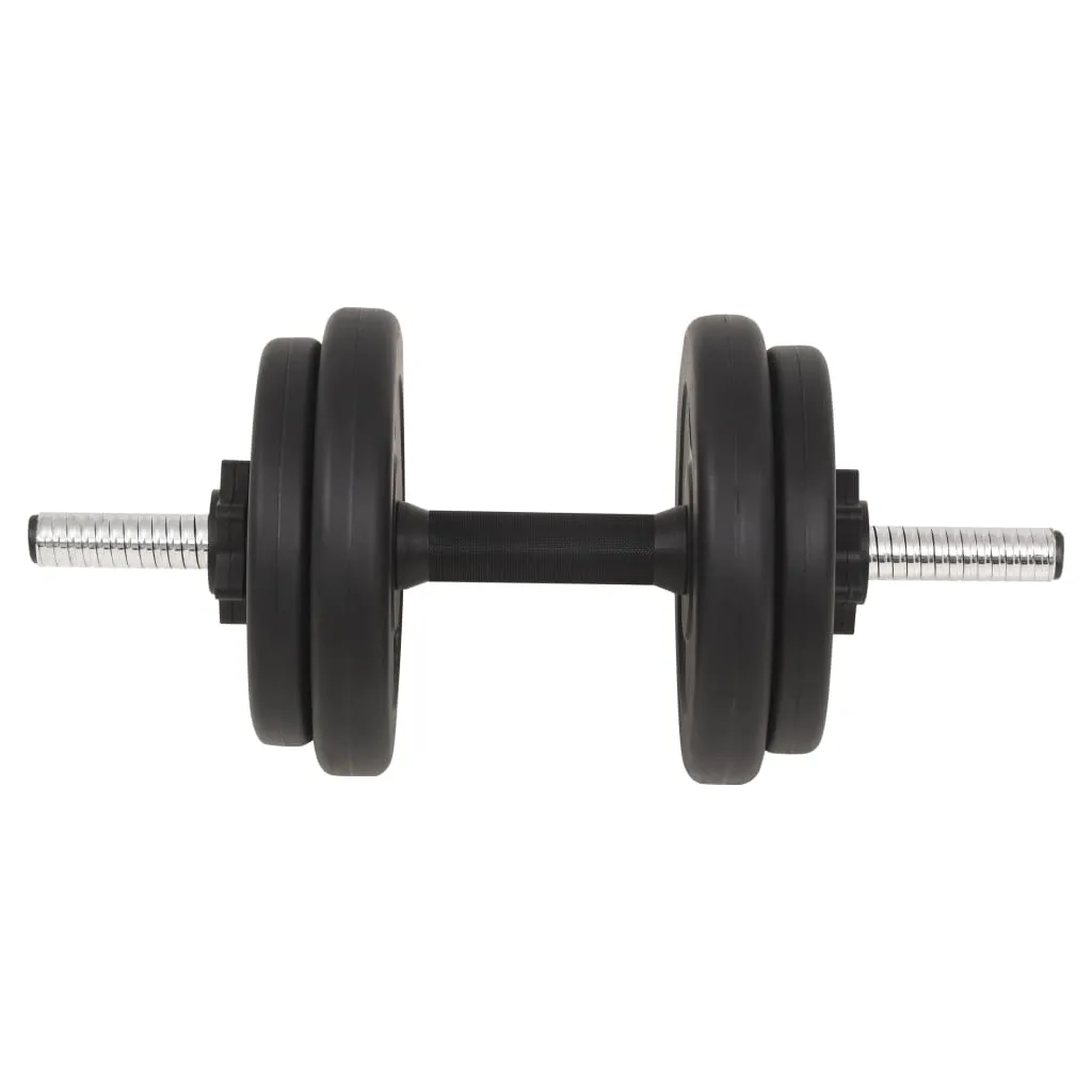 vidaXL Barbell and Dumbbell Set 132.3 lb - Versatile Home Gym Equipment