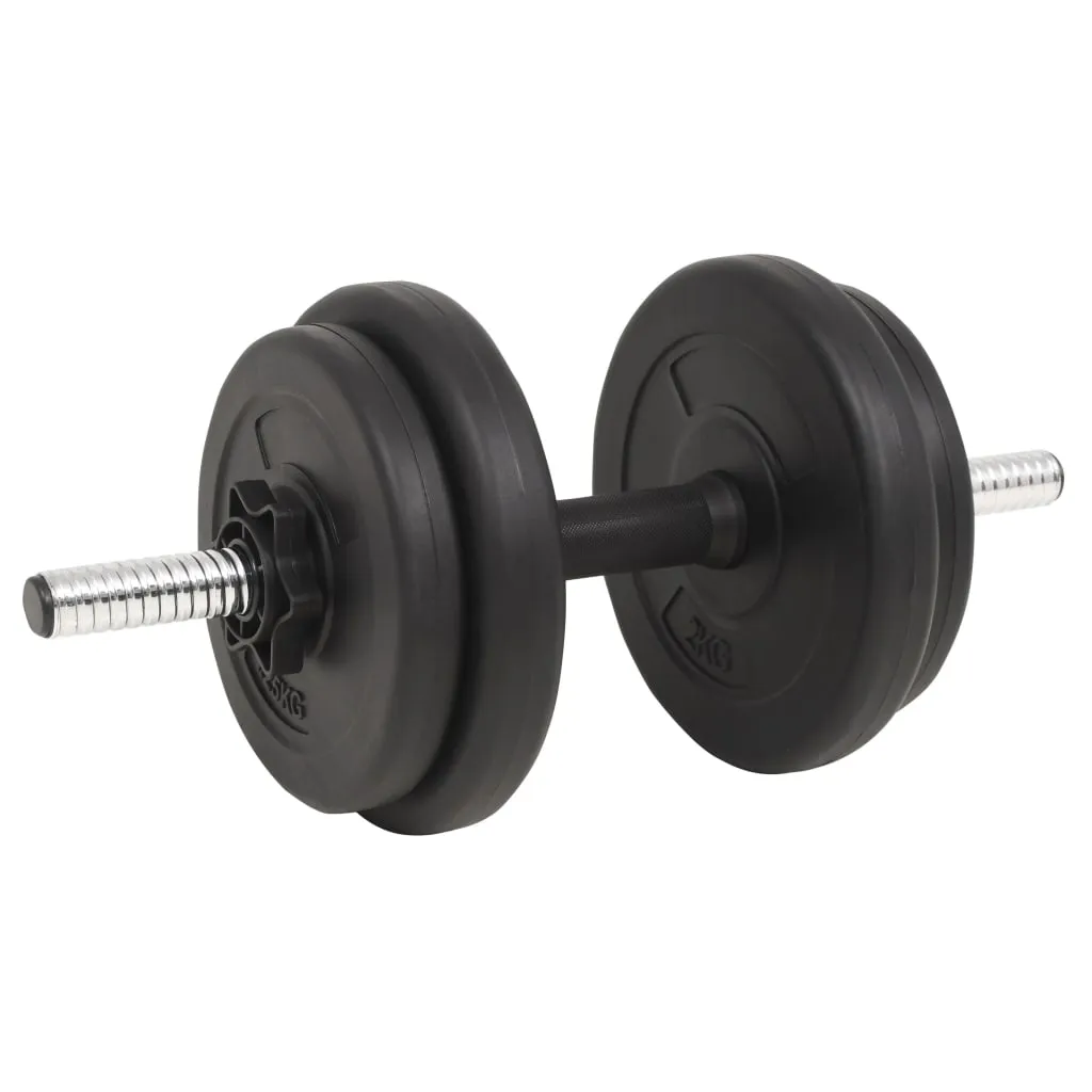 vidaXL Barbell and Dumbbell Set 132.3 lb - Versatile Home Gym Equipment