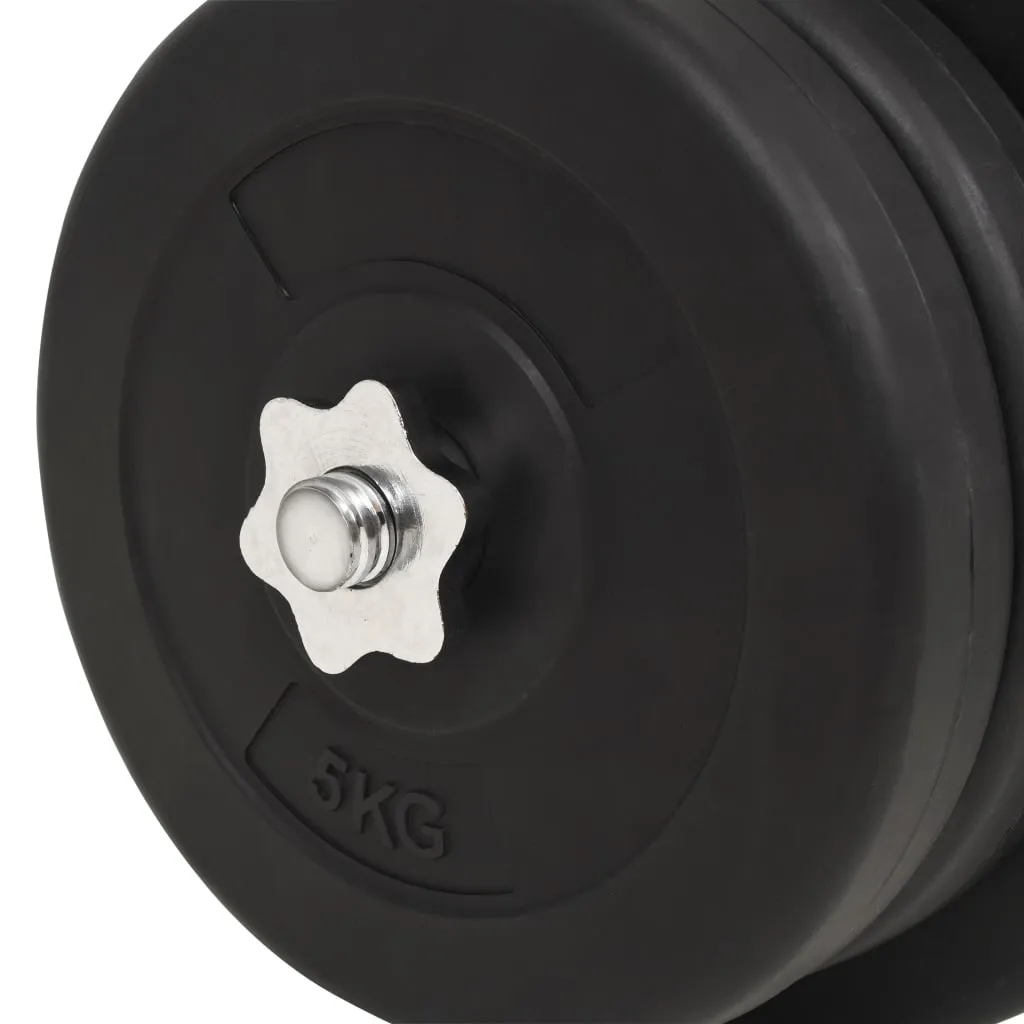 vidaXL Barbell and Dumbbell Set 132.3 lb - Versatile Home Gym Equipment