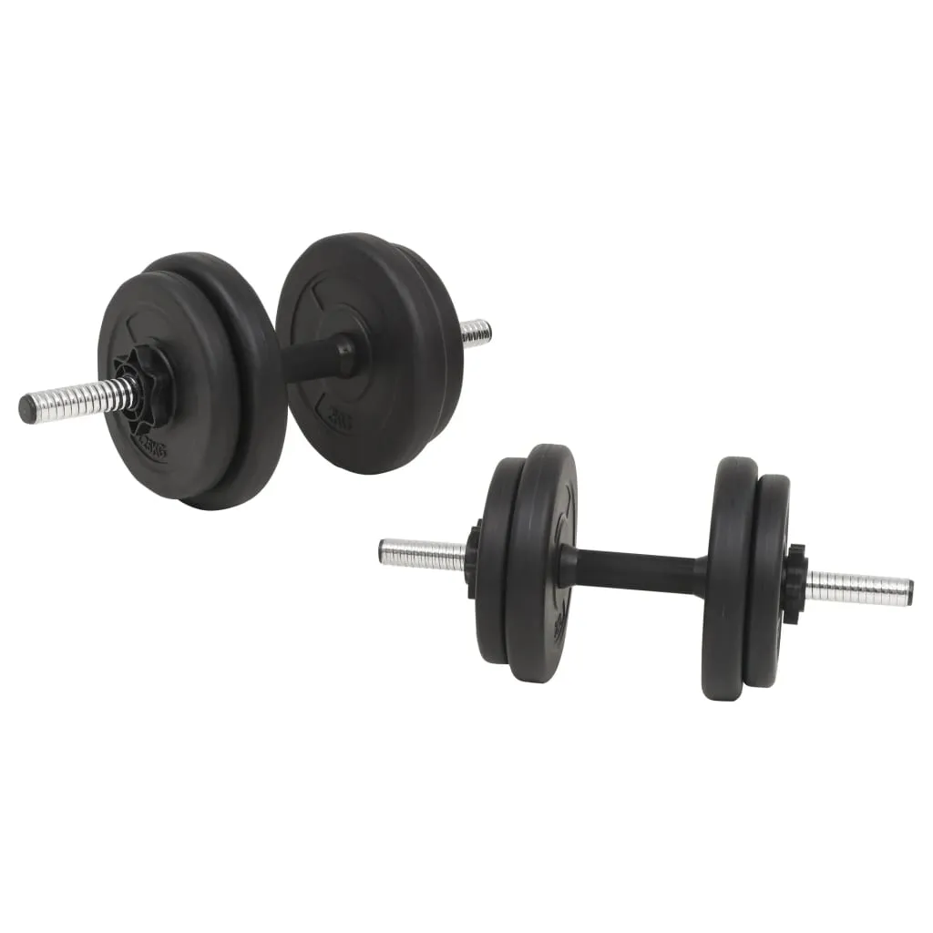 vidaXL Barbell and Dumbbell Set 132.3 lb - Versatile Home Gym Equipment