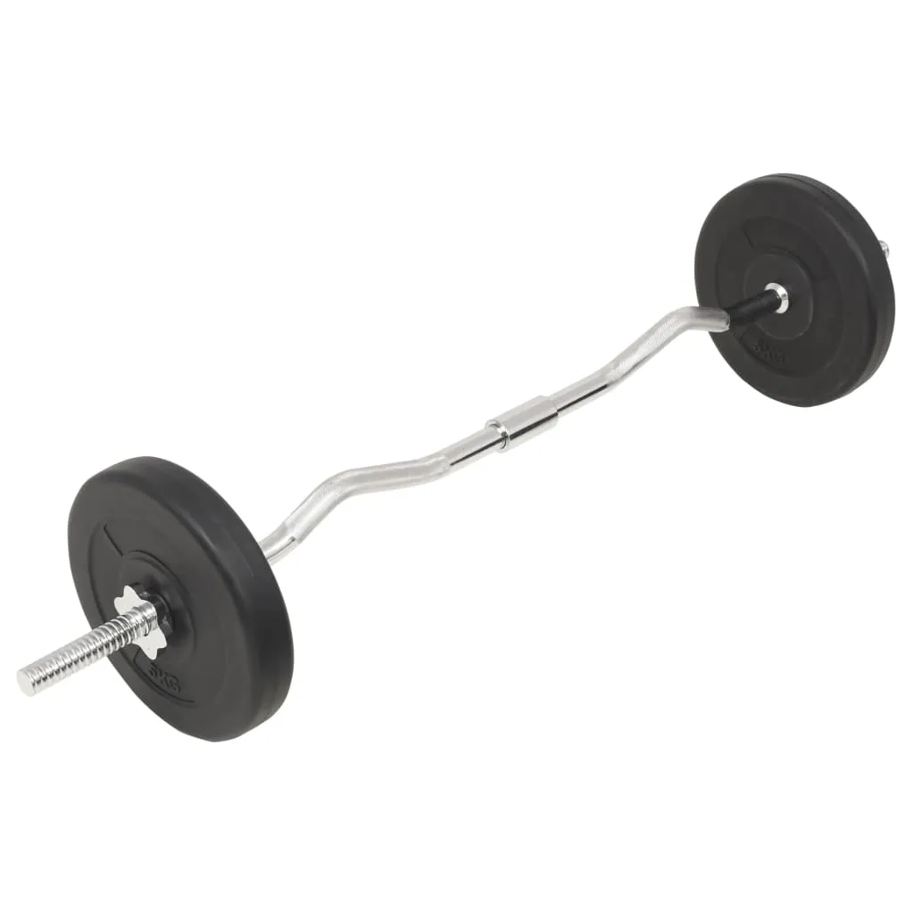 vidaXL Barbell and Dumbbell Set 66.1 lb – Versatile Strength Training Equipment