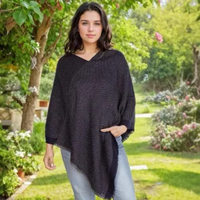 Warm & Cozy Free Size Winter Poncho - Your Cold Weather Go-To