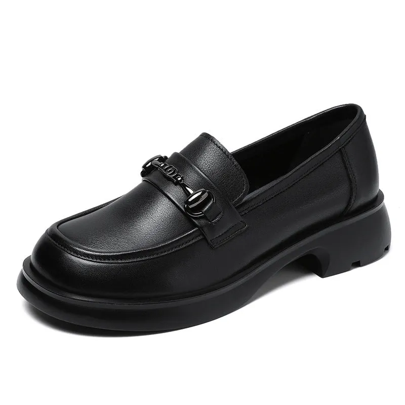 Women Casual Classic Minimalist Leather Loafers