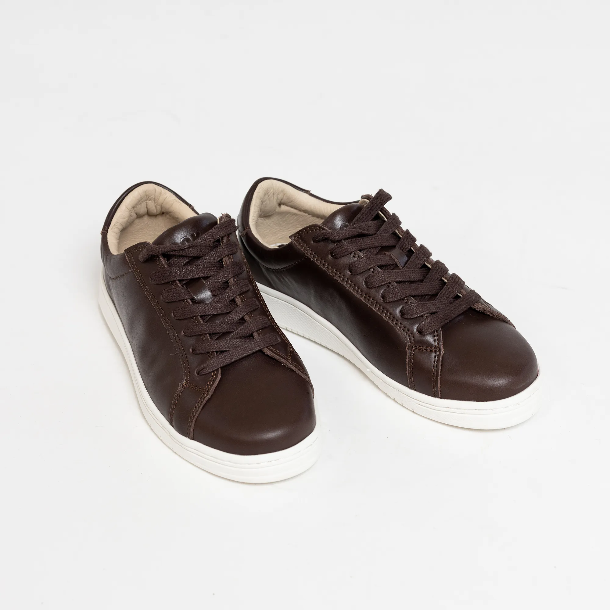 Women's Brown Leather Dress Sneaker