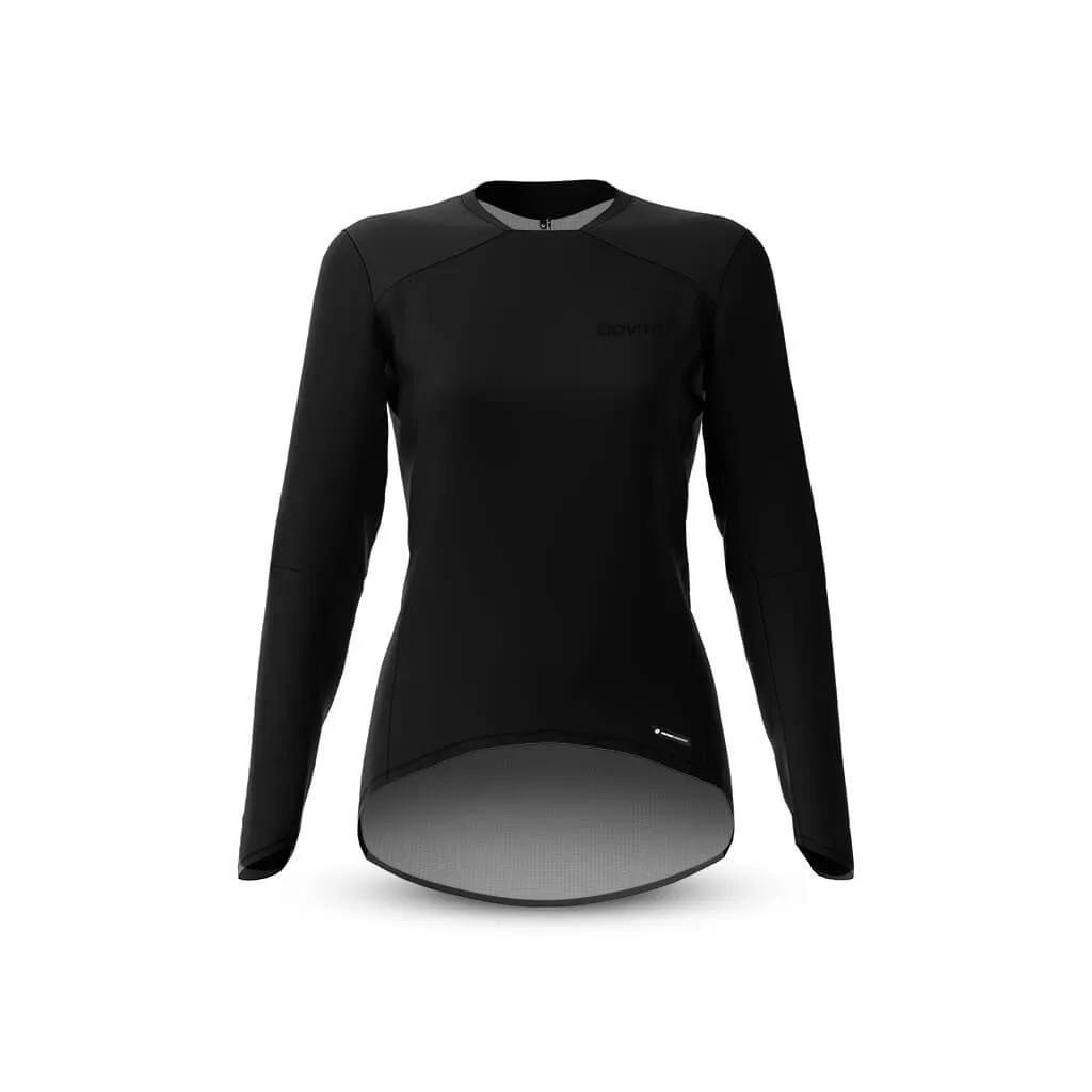 Women's Scuro Long Sleeve Trail Tee (Black)