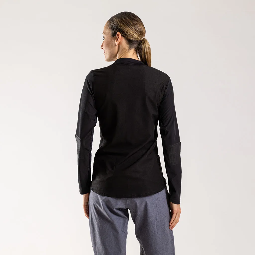 Women's Scuro Long Sleeve Trail Tee (Black)