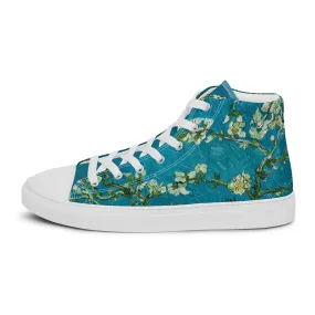 Women’s Van Gogh Almond Blossoms high top canvas shoes