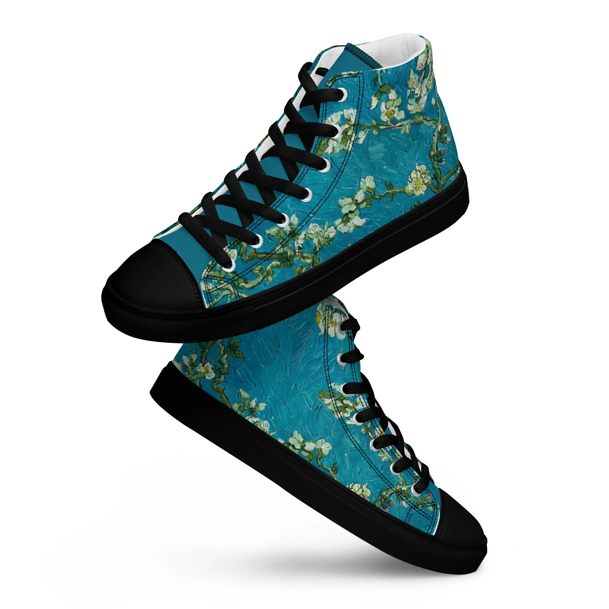 Women’s Van Gogh Almond Blossoms high top canvas shoes