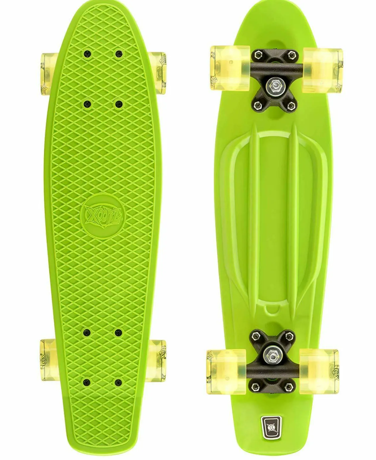 Xootz Pp 22" Skateboard With Led Lights-Green