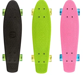 Xootz Pp 22" Skateboard With Led Lights-Green